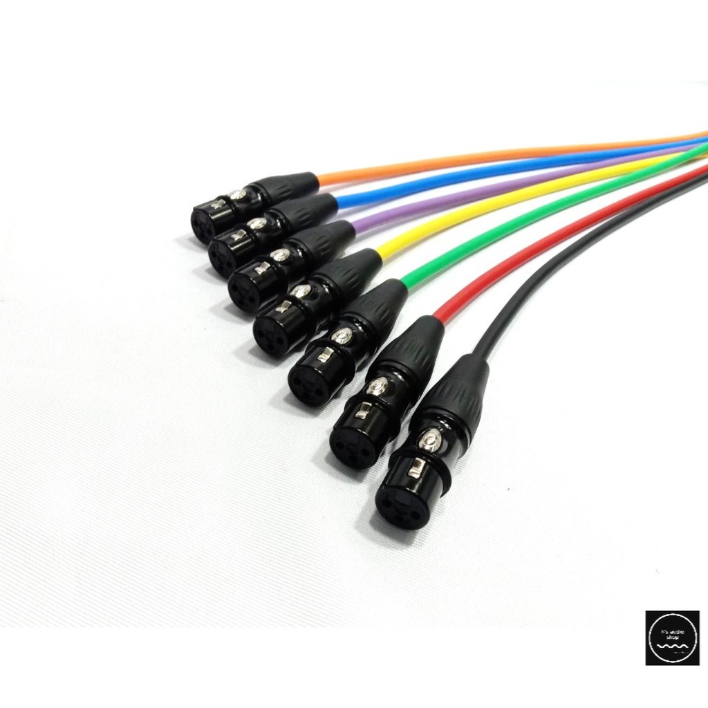 ..สาย Balance XLR Canare L-4E6S  (MADE IN JAPAN) มีทั้งแบบ 1 เส้น เลือกความยาวได้ หัว xlr neutrik/rean..
