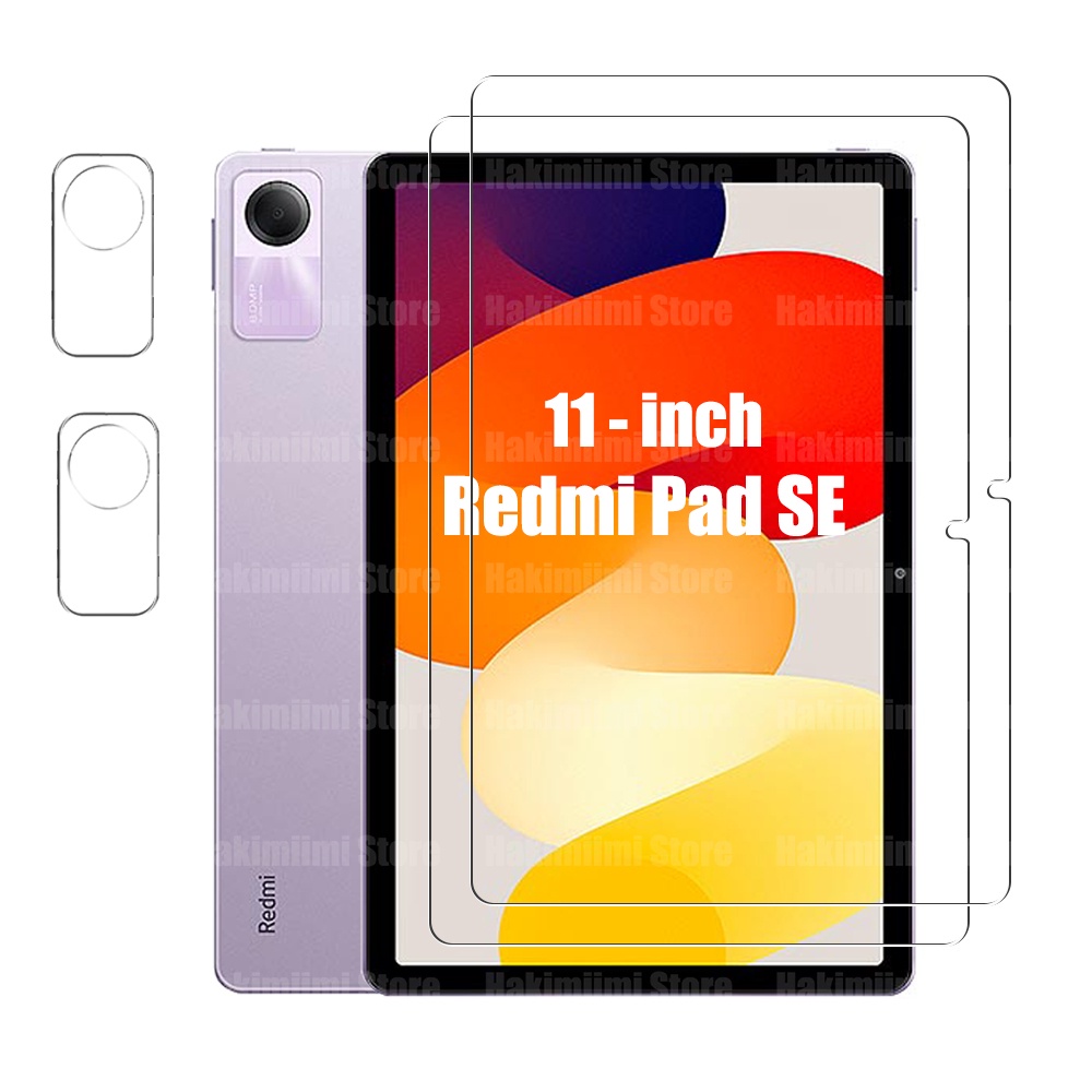 ฟิล์มกระจกนิรภัยกันรอยหน้าจอ และเลนส์กล้อง 9H กันรอยขีดข่วน สําหรับ Xiaomi Redmi Pad SE (11 นิ้ว) 2023
