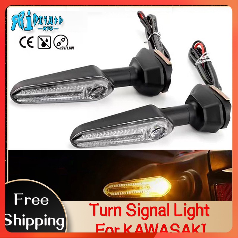 Rtomh ไฟเลี้ยว LED สําหรับรถจักรยานยนต์ KAWASAKI 1000R Z900RS Z800 Z750R Z650 Z300 VERSYS 1000 KLR 650 ER6N ZRX ZH2