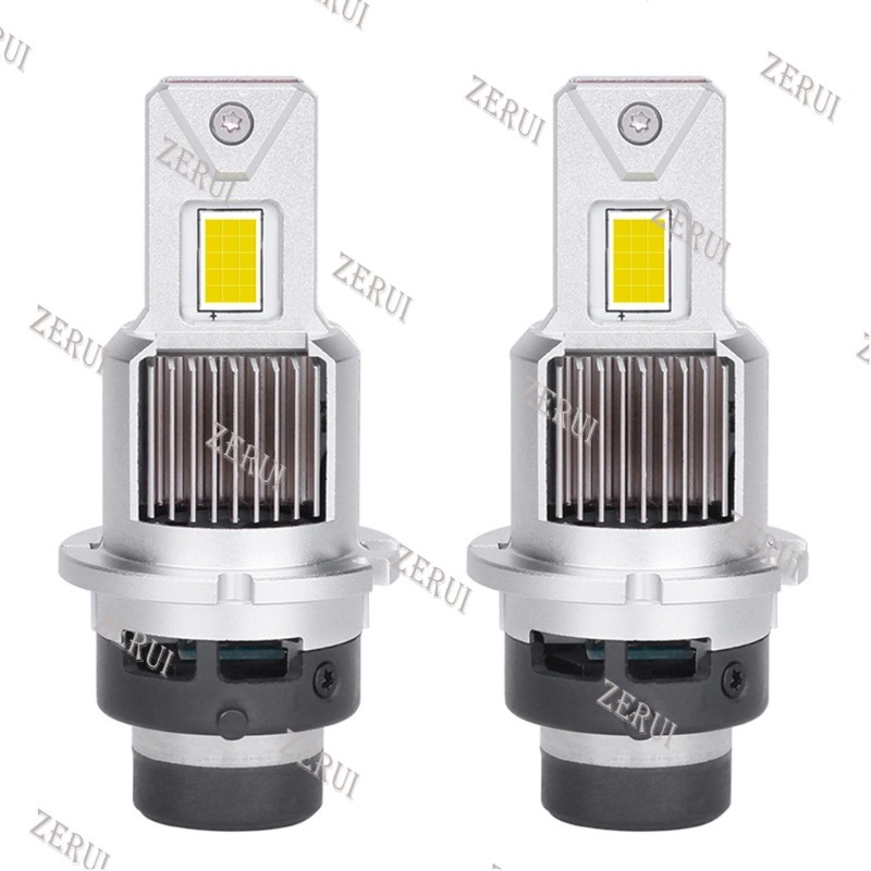 Zr สําหรับ 2 ชิ้น D2S D4S LED ไฟหน้าหลอดไฟ D2R D4R โคมไฟ 65000LM 1:1 LED เปลี่ยนไฟหน้ารถปลั๊กเล่น HI