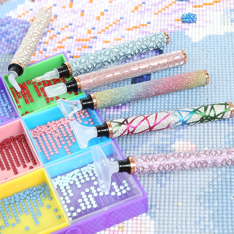 ใหม่ ชุดเครื่องมือปากกาปักครอสสติตช์คริสตัล 5D DIY 13 ชิ้น