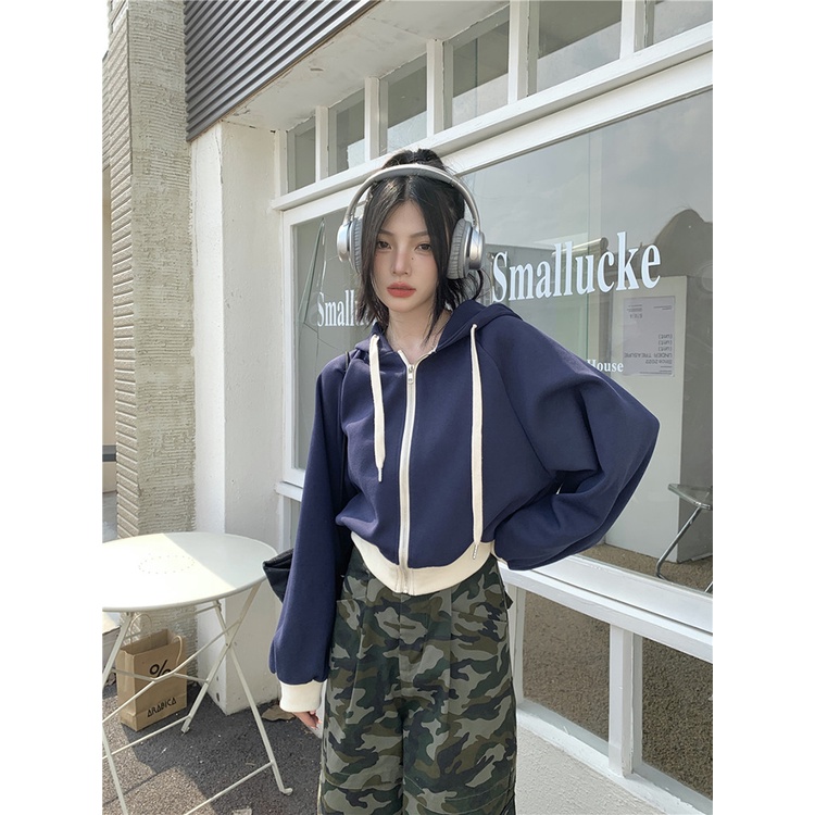 ส่งไวจากไทย SELLDA M-2XL เสื้อฮู้ด เรียบๆ แขนยาว เกาหลี ผู้หญิง