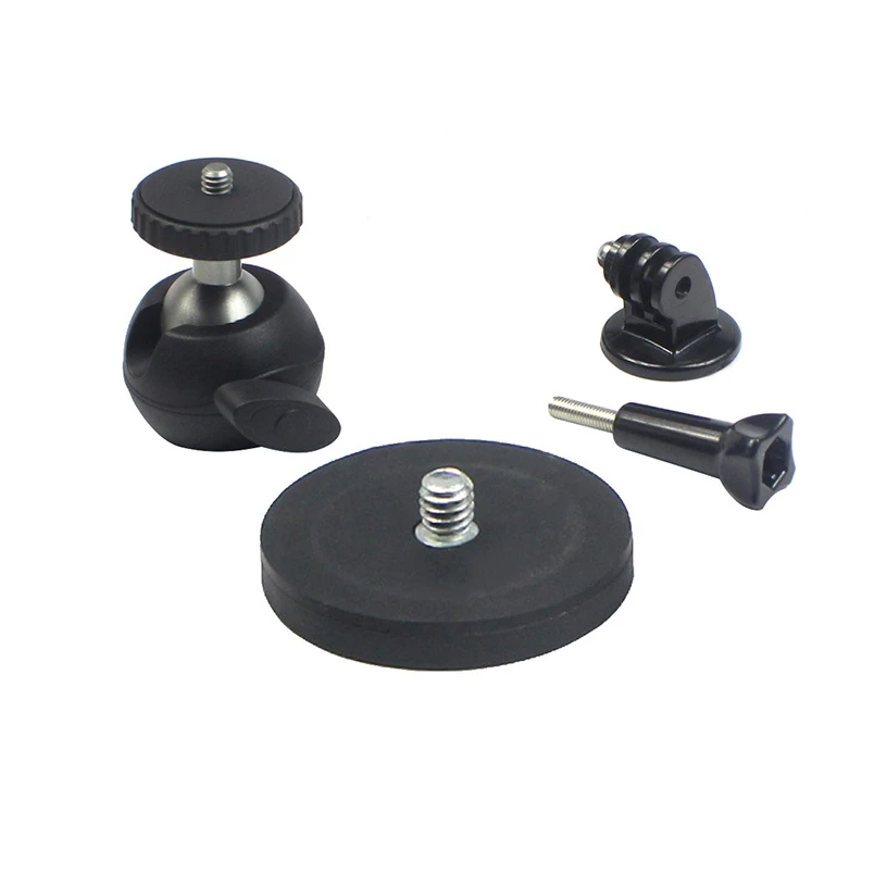 NovelGal แม่เหล็กรถดูดถ้วยฐาน Dia 66 มม./43 มม.1/4 "ขาตั้งกล้องอะแดปเตอร์ Ballhead สําหรับ GoPro กล้อง Osmo กระเป๋า Gimbal Mobilephone thumbnail 4