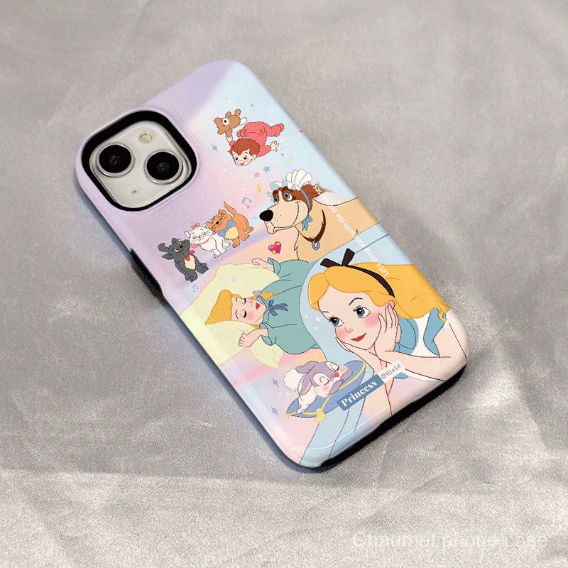 เคสโทรศัพท์มือถือแบบแข็ง สองชั้น กันกระแทก ลายการ์ตูนเจ้าหญิงแฟนตาซี สําหรับ Iphone 15Promax 15Pro 14 Pro Max 14 plus 13 Pro Max 13 13pro 11 Pro Max 11 Pro X XR Xs Max 12Pro