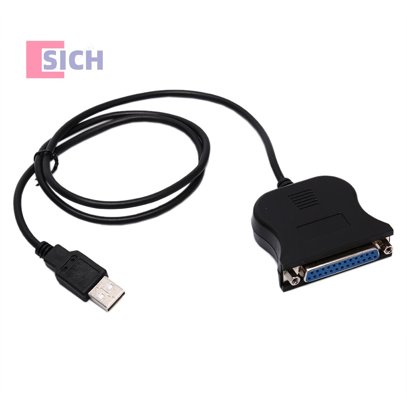 [Sich] Ieee 1284 อะแดปเตอร์สายเคเบิลเครื่องพิมพ์ 25-Pin เป็น USB 2.0