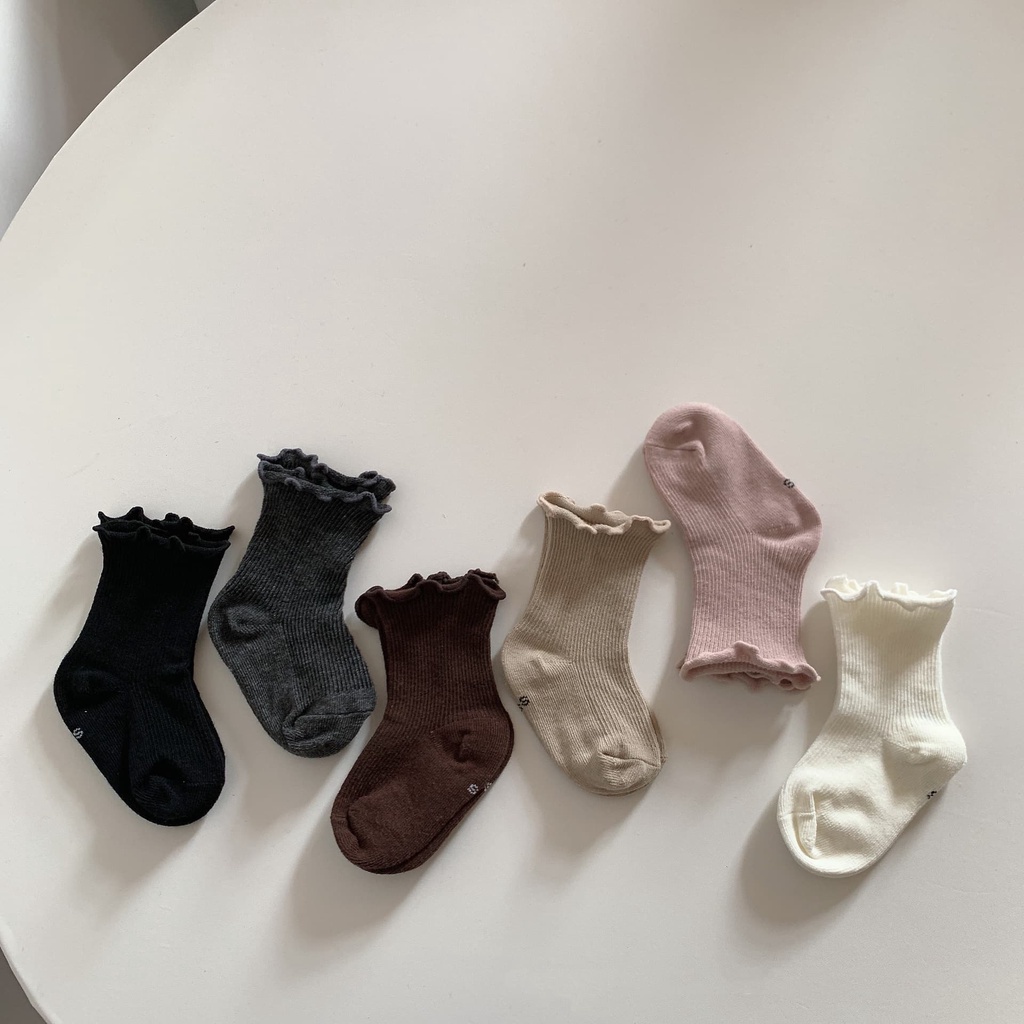 ถุงเท้า สีพื้น แฟชั่นฤดูร้อน สําหรับเด็กผู้หญิง อายุ 0-5 ปี