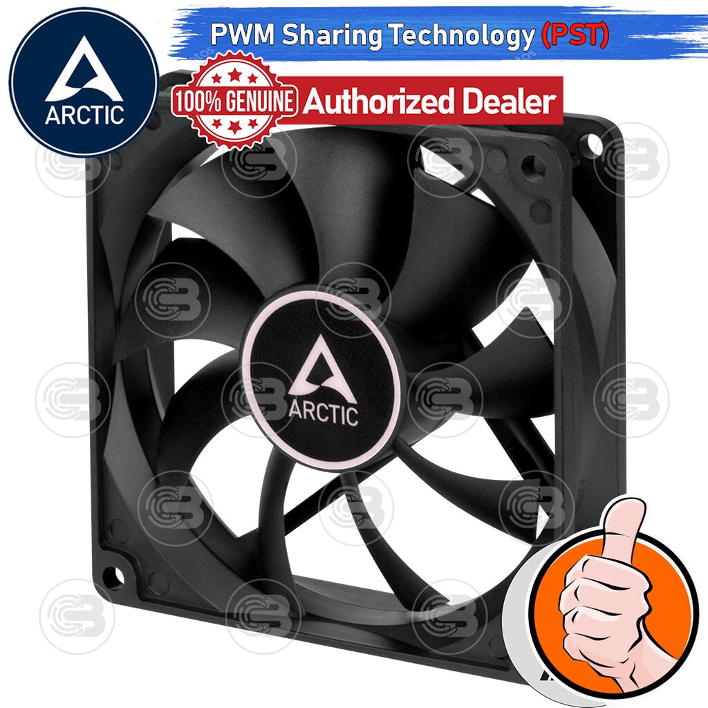 [CoolBlasterThai] ARCTIC F9 PWM PST BLACK (size 90 mm.) PC Fan Case ประกัน 6 ปี