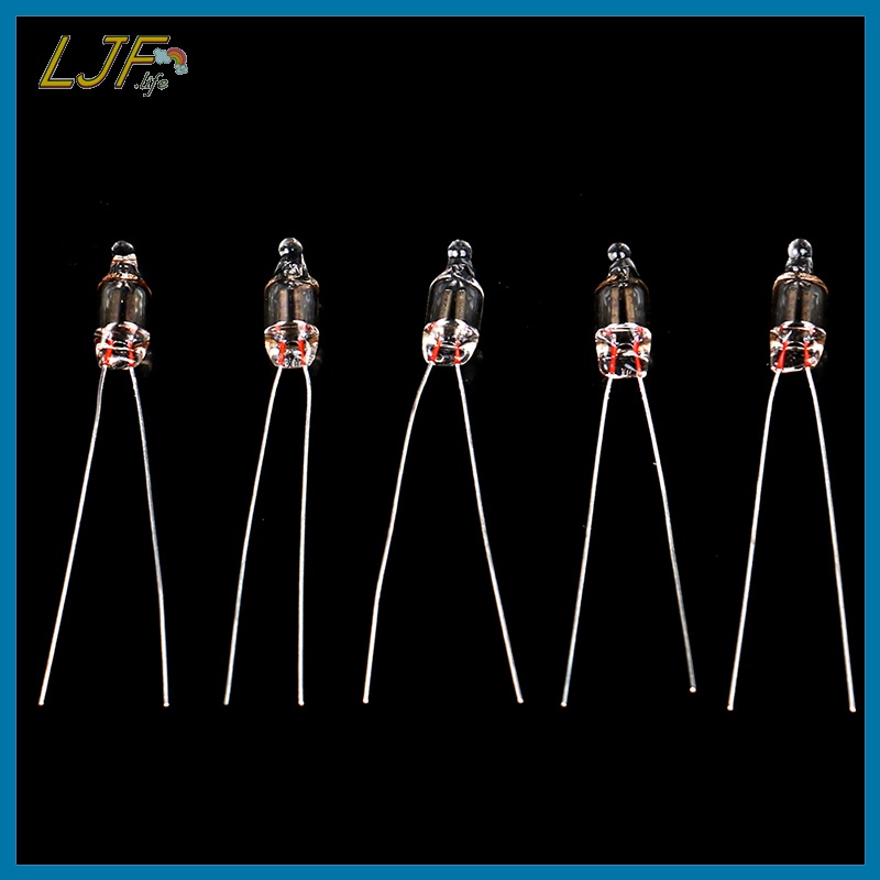 Ljf หลอดไฟนีออน 5 มม. 5X13 มม. 220v สีแดง 20 ชิ้น TH