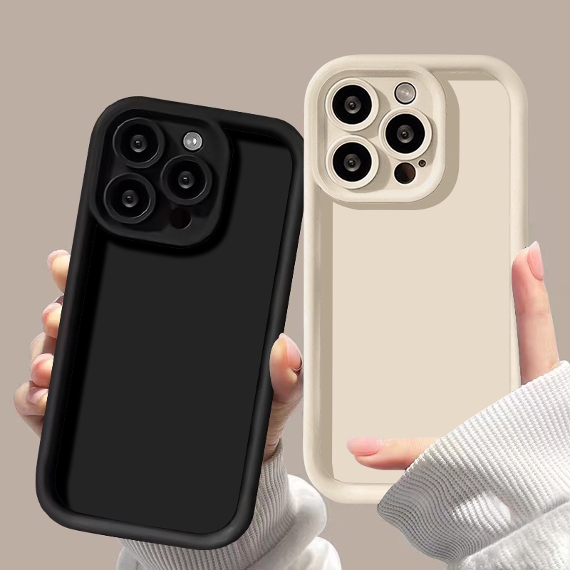 ซิลิโคนเหลวกล้องเลนส์ป้องกันเคสโทรศัพท์สีCandyสำหรับiPhone 16 15 14 Pro Max 13 12 11 Pro 7 8 Plus SE 2020 นุ่มกันกระแทก