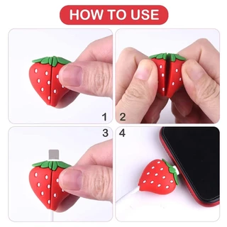 Cable Bite ที่กันสายหัก ลายการ์ตูน cable protector สำหรับ สายชาร์จ iP/Android/USB/Type-C