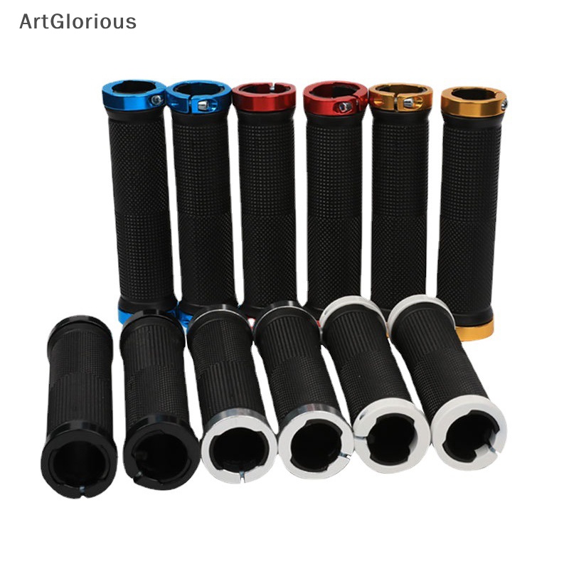 Art 1 คู่ขี่จักรยาน Handlebar Grips Double Grips จักรยานเสือภูเขาบาร์ยาง Grips N