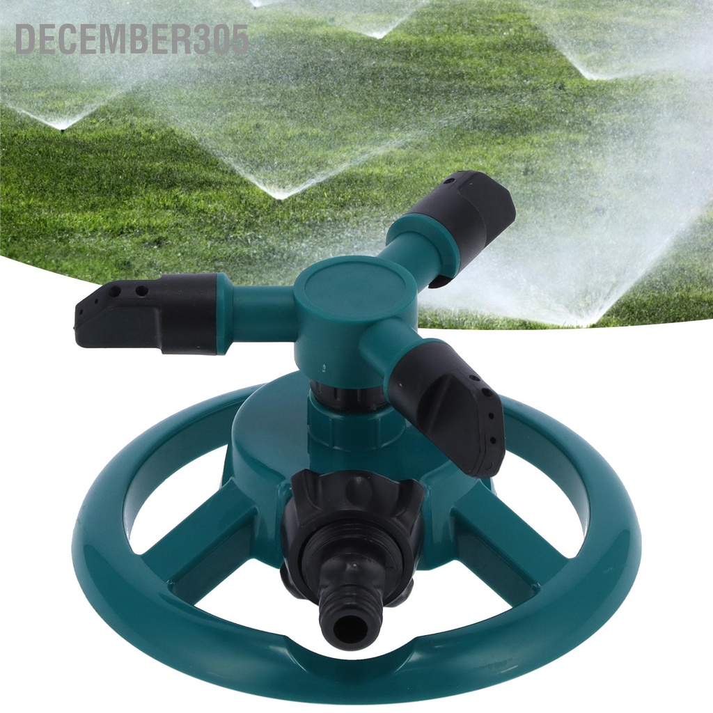December305 สปริงเกอร์สนามหญ้า 360 องศา Rotatable Yard Sprinkler ชลประทานเครื่องมือสำหรับรดน้ำต้นไม้และเด็กเล่น