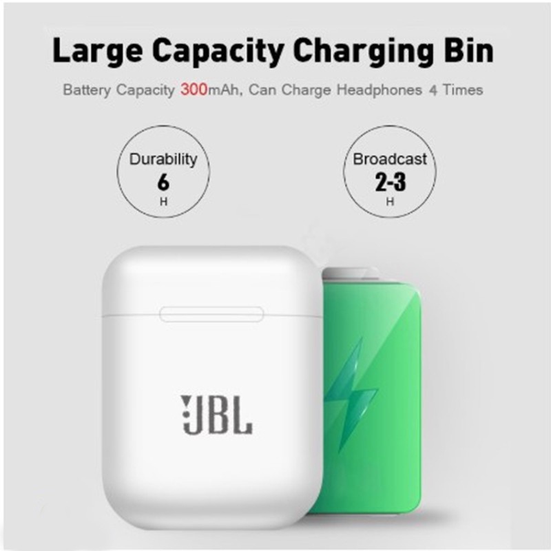 I12 หูฟังบลูทูธไร้สาย TWS เนื้อแมตต์ สีมาการอง พร้อมไมโครโฟน เคสชาร์จ สําหรับเล่นกีฬา