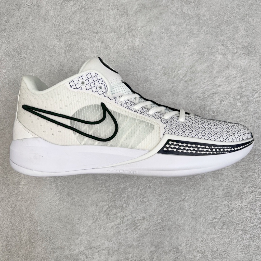Nike  Sabrina 1 "Ionic" White Black Zoom Air Basketball Shoes FQ3381-010