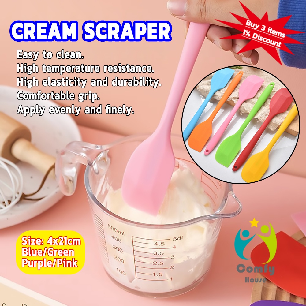 Comfy ไม้พายปาดครีม ไม้พายซิลิโคน ไม้พายยาง ทนความร้อน  cream spatula