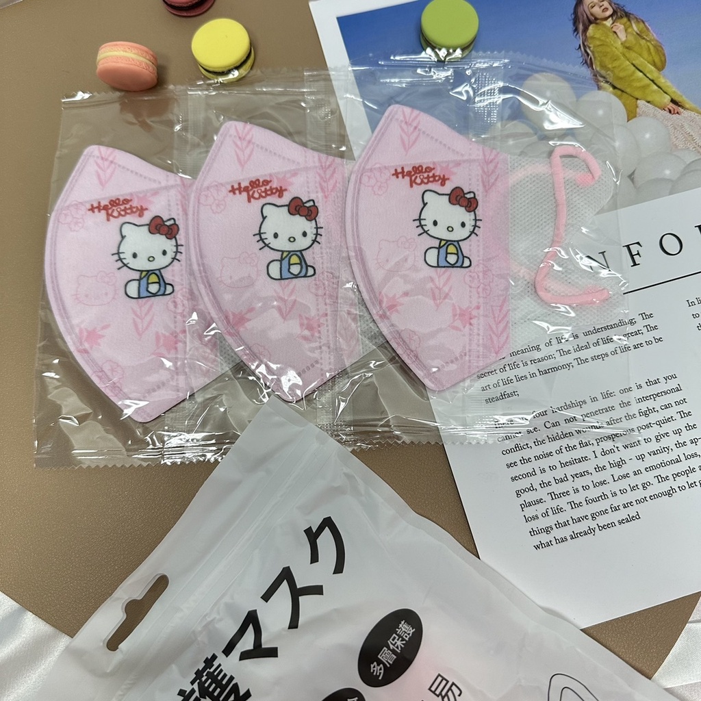 3D Mask แมสเด็ก แมสหน้าเรียว0-3ขวบ/4-12ขวบ งานตามหา ทรงสวย ลายการ์ตูนน่ารักๆ 1ซอง10ชิ้น