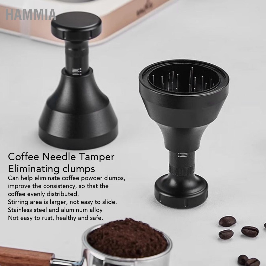 เข็มกาแฟ Tamper ผงกาแฟกวนจำหน่ายเครื่องมือสำหรับร้านกาแฟบ้าน HAMMIA