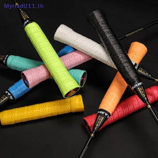 MyriadU เทปเหงื่อเทนนิส Handlebar Anti-Slip ไม้แบดมินตัน Grips ความยืดหยุ่น Sweatband เบ็ดตกปลา Dumbbel ปกป้อง TH