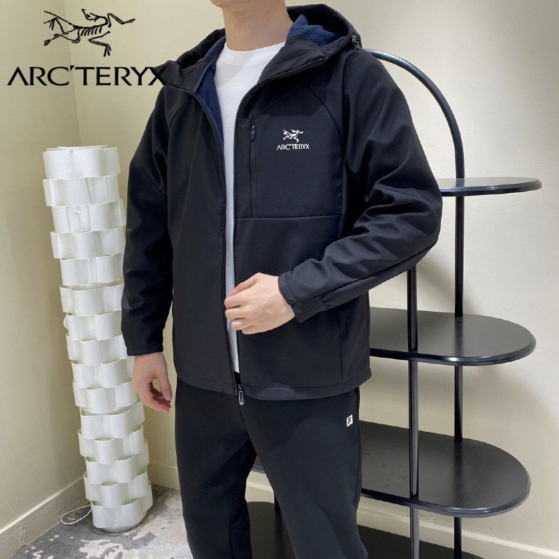 Arc'teryx เสื้อแจ็กเก็ต มีฮู้ด ทรงหลวม กันน้ํา กันลม คุณภาพสูง ของแท้ 100% สไตล์สตรีท สําหรับผู้หญิง และผู้ชาย