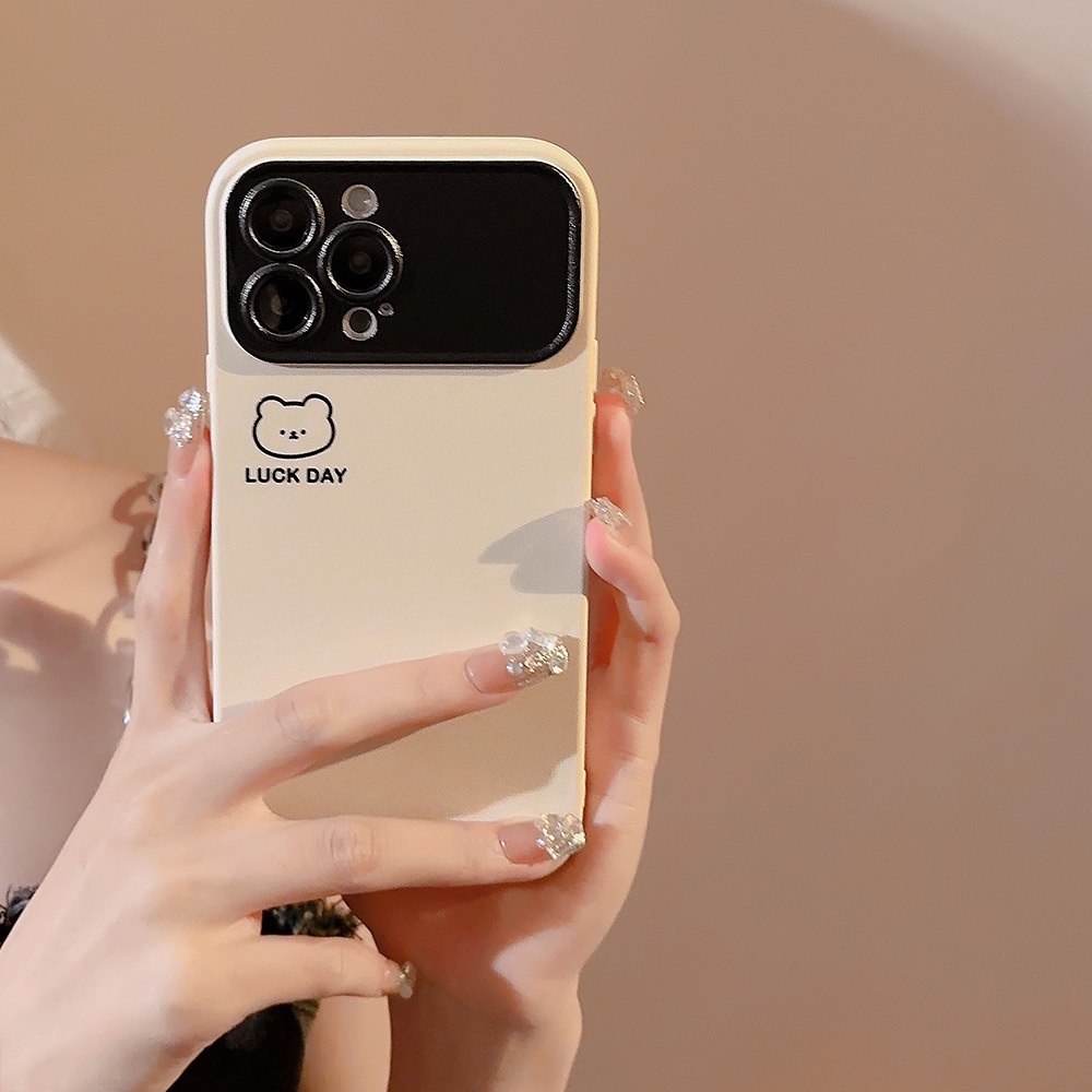 เคสโทรศัพท์มือถือ ซิลิโคน tpu กันกระแทก ลายการ์ตูนหมี สําหรับ iphone 11 12 13 14 15 pro max plus x xr xs max 7 8 plus se2020 ราคา ถูกที่สุด ดีลบีเคเค แกลเลอรีภาพที่ 3