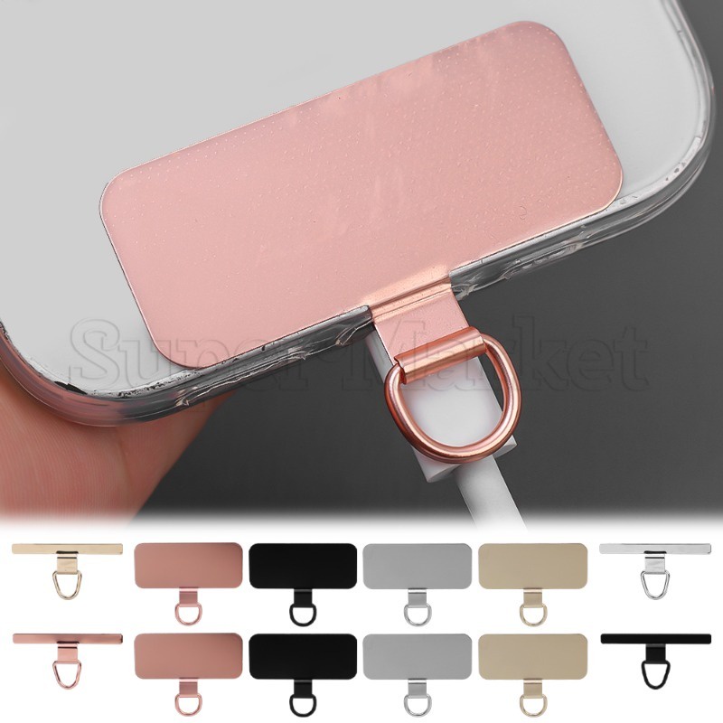 [ Featured ] สายคล้องโทรศัพท์มือถือ สเตนเลส ป้องกันการสูญหาย - แผ่นคลิปปรับได้ - เคสโทรศัพท์มือถือ แบบบางพิเศษ- แผ่นแปะเชือก ถอดออกได้ - อุปกรณ์เสริมสมาร์ทโฟน