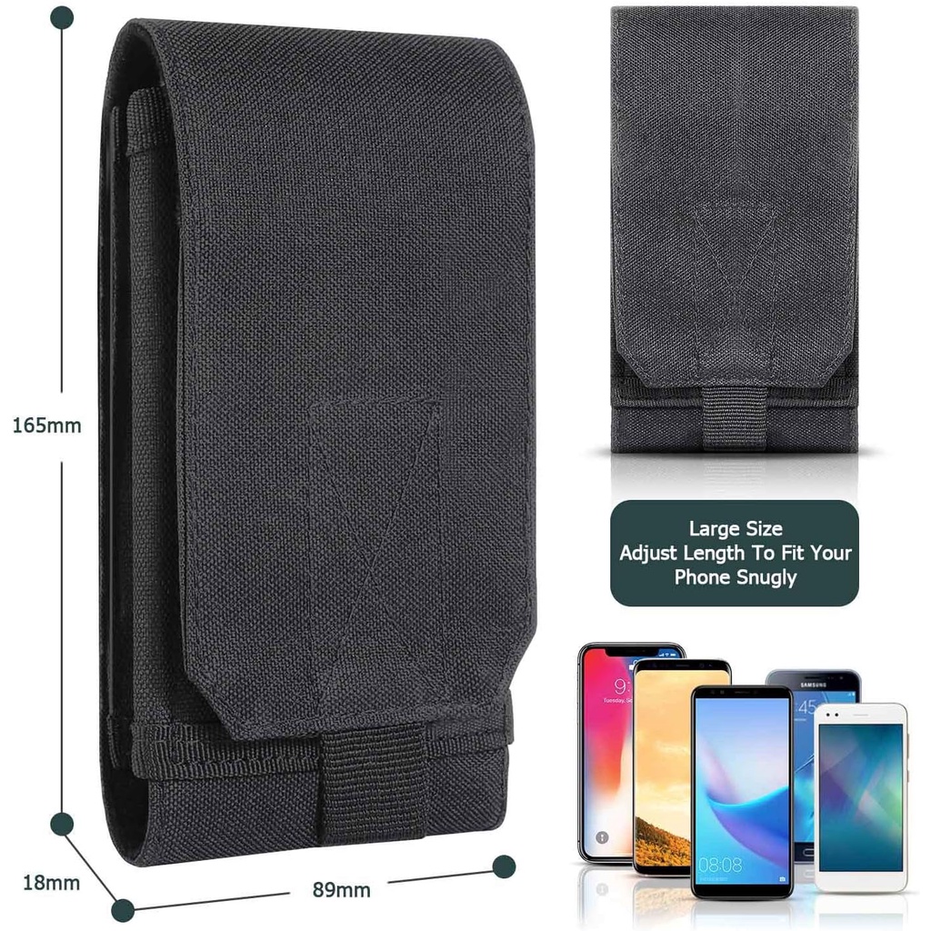 Luc กระเป๋าคาดเอว EDC ใส่โทรศัพท์มือถือ ขนาด 6 นิ้ว 4.7 ถึง 6.7 นิ้ว สําหรับ iPhone 12ProMax 12Pro 12 11