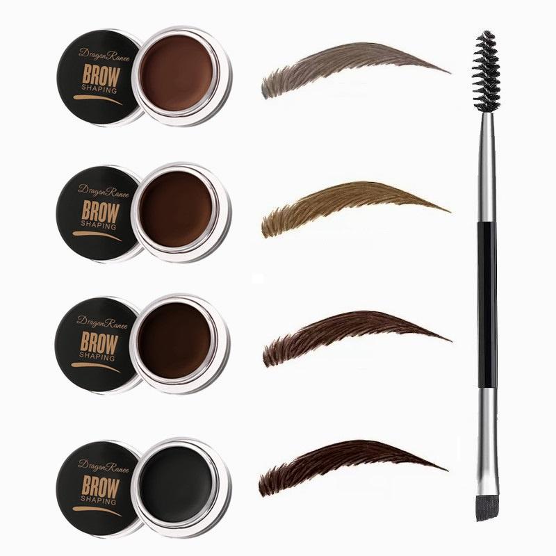 ครีมทาคิ้ว สีน้ําตาล 6 สี, เรียบเนียนและกันน้ํา, แต่งหน้า ตาป่า อเนกประสงค์ แบบแห้งเร็ว