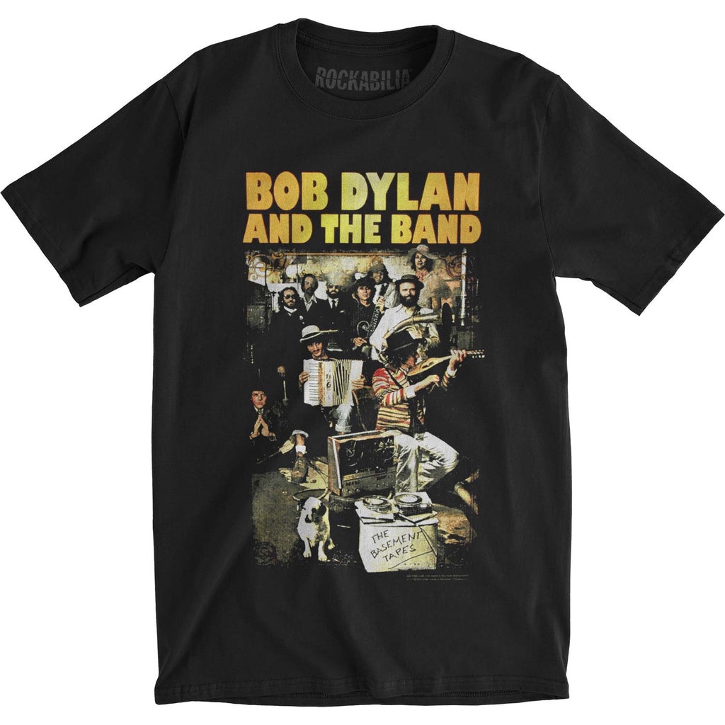 ไฟ! Kaos Band BOB DYLAN The Basement Tapes Merchandise T-ShirT - Kaos Adult - Kaos Men
