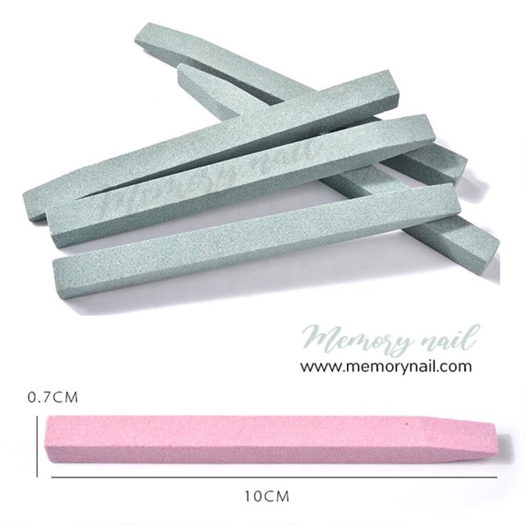 (( แท่งหิน ทรงเหลี่ยม )) Stone Nail File Cuticle Remover ใช้ตะไบเล็บ ตะไบหนังกำพร้า ขัดหนังหน้าเล็บ - รูปที่ 2