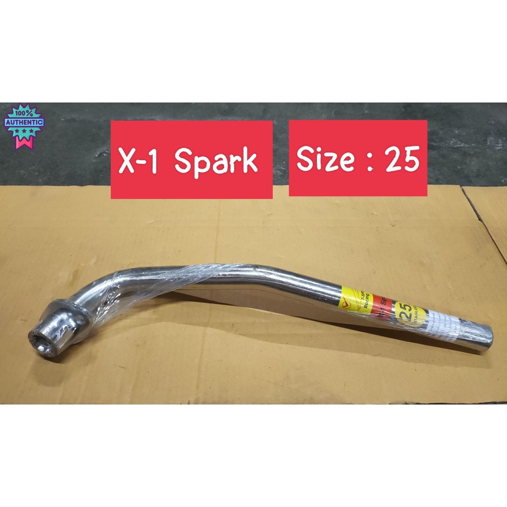 คอท่อ X-1 Spark Stainless Size : 22/25 mm.