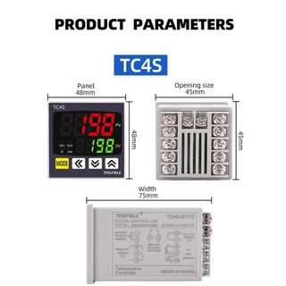 Dual output PID digital thermostat universal input TC4S TC4H TC4L TC4M temperature controller SSR relay 110VAC 220V