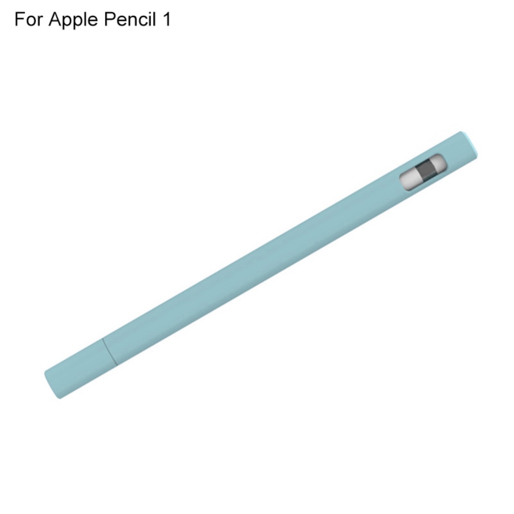 ปลอกปากกาสไตลัส ซิลิโคน สีพื้น สําหรับ Apple Pencil 1/2