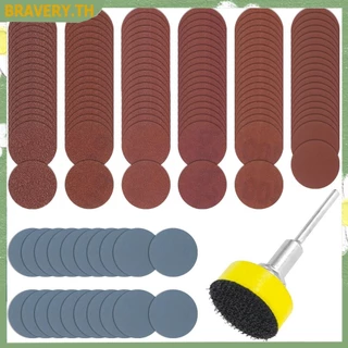 142pcs 1 นิ้วแผ่นขัดชุด 100/180/240/320/400/1500/3000 Grain Die เครื่องบด Quick เปลี่ยนแผ่นดิสก์ชุด SHOPCYC6551