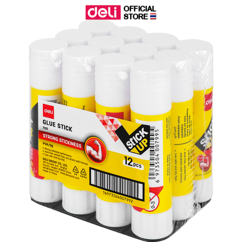 กาวแท่ง Deli กาวติดบอร์ด กาวพกพา สะดวก เหนียว ทนทาน ติดแน่น อุปกรณ์สำนักงาน งานศิลปะ ขนาด 9 กรัม (แพ็ค 1 แท่ง) - รูปที่ 4