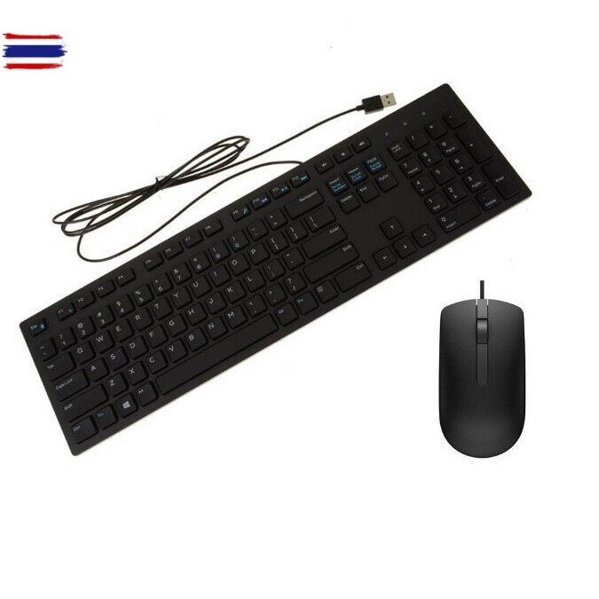 DELL KEYBOARD KB216/MS116 คีย์อร์ด  MULTIMEDIA KB216 TH สินค้ารัประกัน 1 year