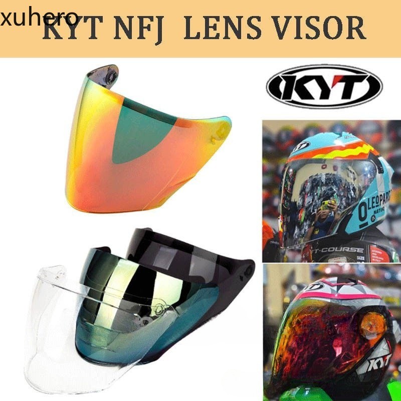 Rainbow KYT Visor เลนส์ Fit สําหรับ KYT NFJ หมวกกันน็อค KYT NFJ Visor เลนส์กระเป๋า KYT NFJ Visor เลน