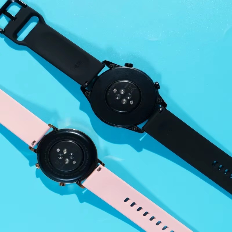 20 มม./22 มม.สําหรับ Amazfit GTS/2/2e/3/4 GTS2 Mini/GTR 4/3/Pro/47 มม./GTR2/2e/stratos 2/3 สร้อยข้อมือซิลิโคน Amazfit Bip