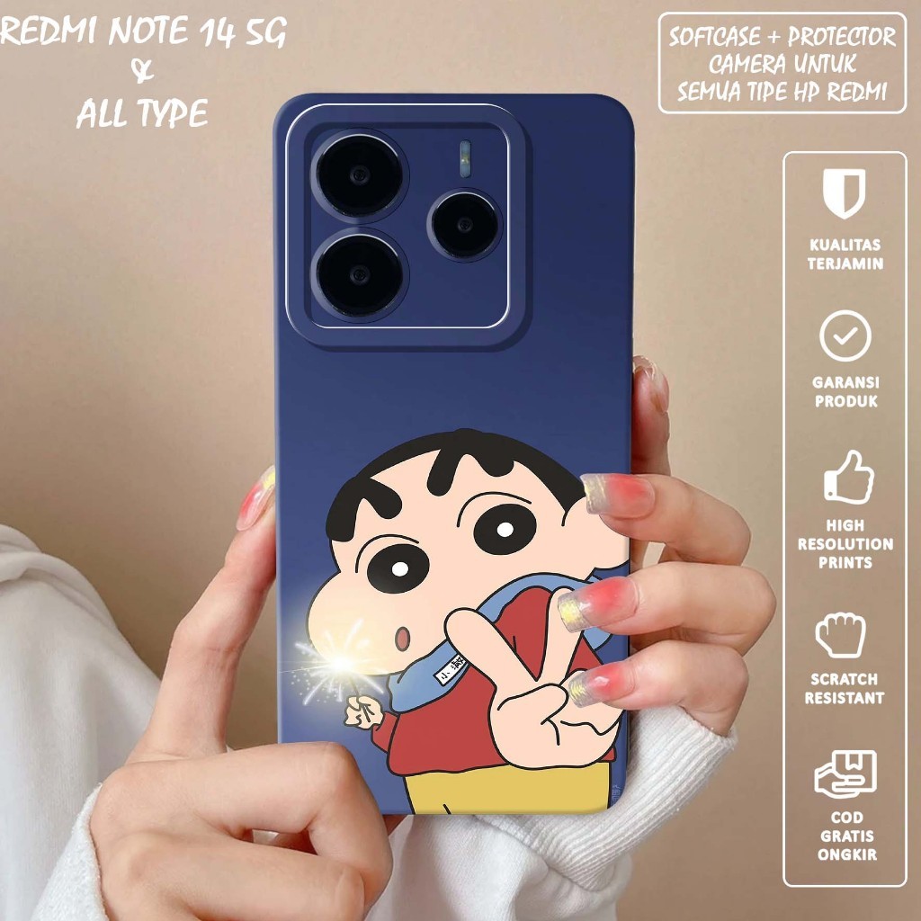 SOFTCASE PRO CAMERA IMAGE SHINCHAN สําหรับ RED*MI NOTE 14 5G -