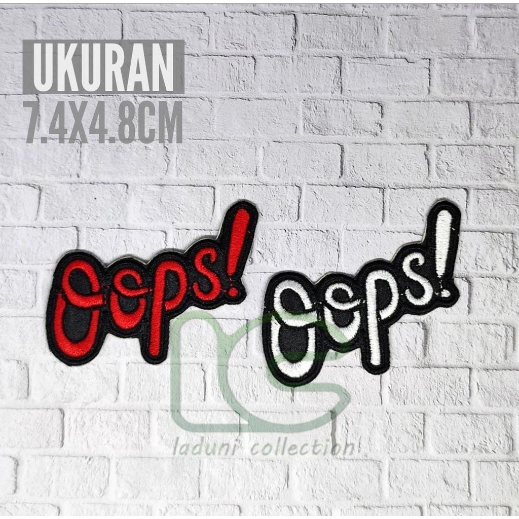 แพทช์ปัก Oops/แพทช์ปัก Oops