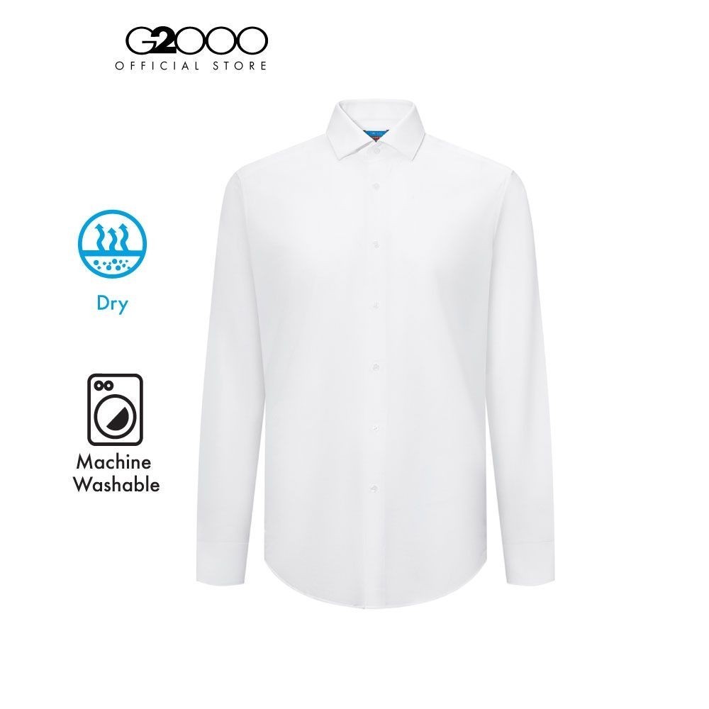G2000 เสื้อเชิ้ตแขนยาวแบบทางการสำหรับผู้ชาย ทรง Smart Fit รุ่น 4112271200 WHITE