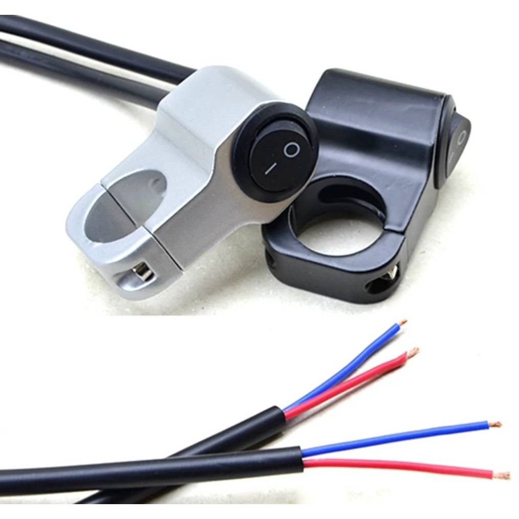 สวิตซ์ 3 ทาง ON-OFF-ON ติดแฮนด์ มอเตอร์ไซค์ สวิทซ์ ไฟสปอร์ตไลต์ ไว้ทำ ไฟ สูง ต่ำ สองเสต็ป ไฟสปอร์ตไลท์ LED 1คู่ (xx35) - รูปที่ 4