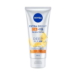 Nivea นีเวีย เอ็กซ์ตร้า ไบรท์ ซี แอนด์ ไฮยา วิตามิน โฟม 100 มล.