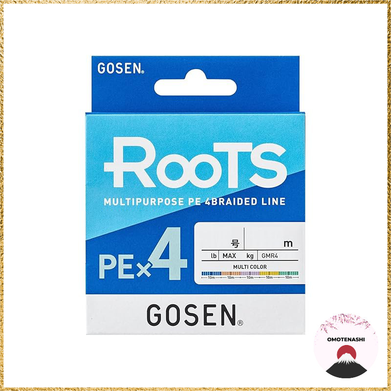 Gosen Roots PE×4 Multicolor 100m Size 2