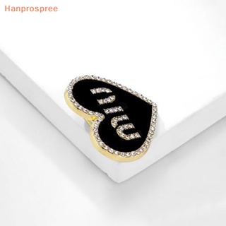 Hanprospree&gt; เข็มกลัดตัวอักษร สีดํา ระดับไฮเอนด์ อุปกรณ์เสริม สําหรับคาร์ดิแกน