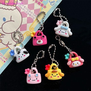 SANRIO Hoe&gt; พวงกุญแจ จี้ตุ๊กตาฟิกเกอร์ การ์ตูนอนิเมะ Strawberry Bear Kuromi Melody Cinnamoroll ขนาดเล็ก เหมาะกับของขวัญวันเกิด สําหรับเด็กผู้หญิง