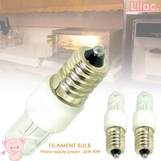 Lilac หลอดไฟทังสเตน ทนความร้อนสูง E14 25W 40W สีขาวอบอุ่น สําหรับหม้อหุงข้าว