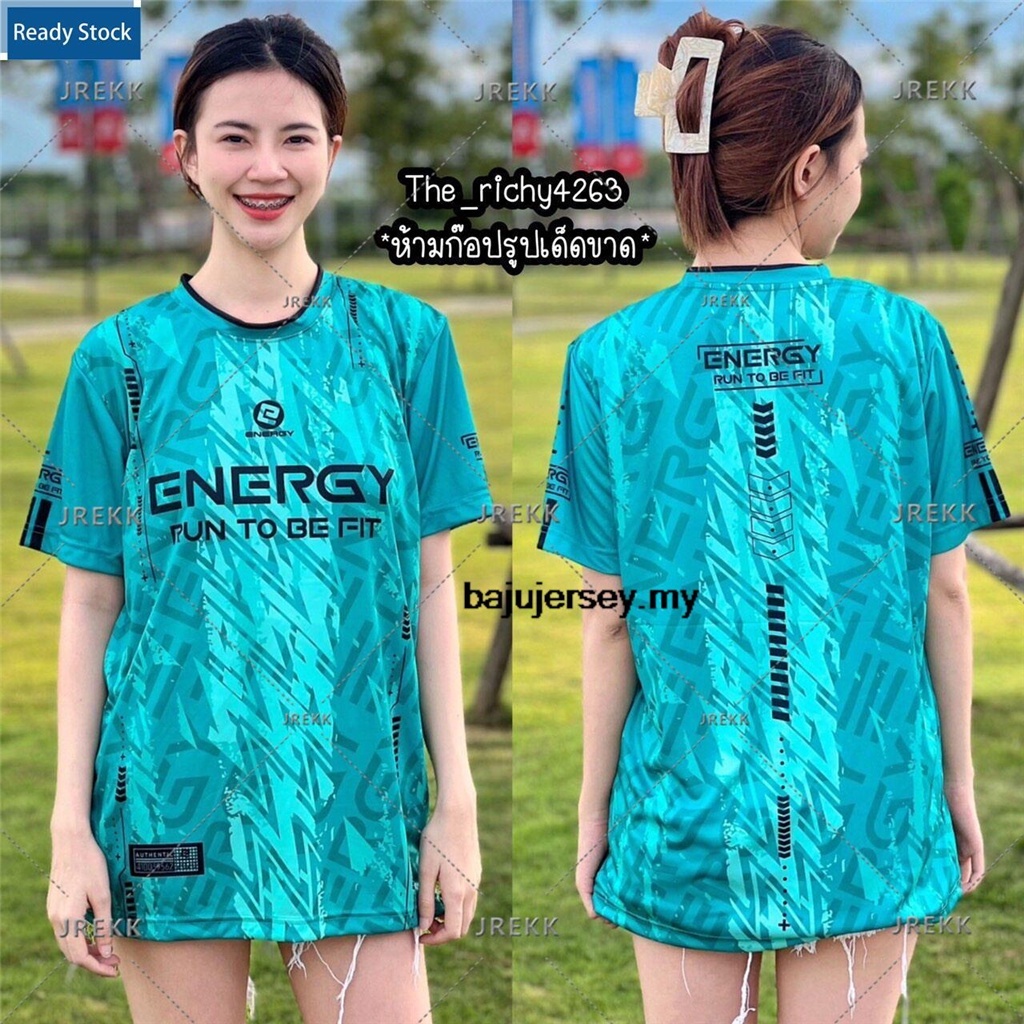 ของแท้ JERSEY เสื้อยืดคู่รัก แขนสั้น ลายทีมชาติไทย 2024 ENERGY JERSEY FF8123