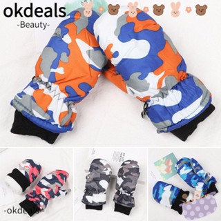 Okdeals ถุงมือแฟชั่น กันลม ให้ความอบอุ่น สําหรับเด็ก