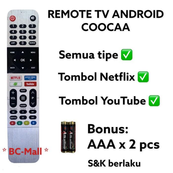 ใหม่ Coocaa รีโมตคอนโทรลทีวี ทํางานได้ 100