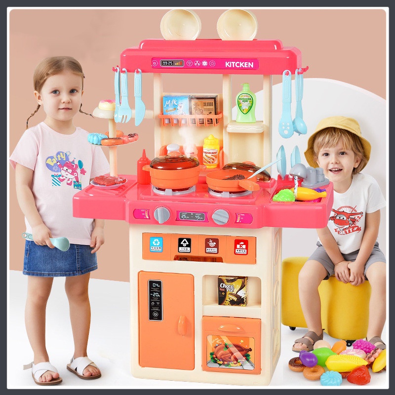 ของเล่นเด้ก ชุดห้องครัวเด็ก kitchen​ toy ชุดครัวสำหรับเด็ก เครื่องครัวเด็ก ทำอาหาร ล้างจานน้ำไหล ของเล่นของเล่นทำอาหาร ราคา ถูกที่สุด ดีลบีเคเค